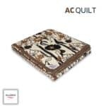Wild Petal Printed AC Quilt – Black