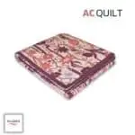 Wild Petal Printed AC Quilt – Wine