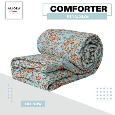 Bloom Garden Comforter – Cloudy Blue